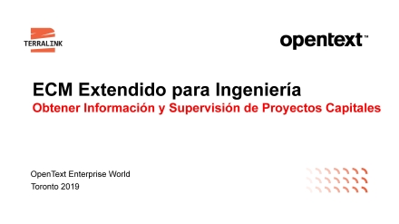 Extended ECM para Ingenieria, casos y estrategias